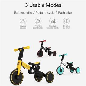 img 2 attached to 🚲 Versatile 3 in 1 Toddler Bike: Tricycle, Balance Bike & Pedal Trike - Lightweight, Portable & Foldable - 2-4 Year Old Kids - No Assembly Required - by M.A.D. for Everything