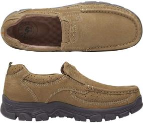 img 2 attached to Premium Comfort: CAMEL CROWN Loafers Leather Men's Shoes - Ideal for Loafers & Slip-Ons