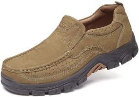 img 4 attached to Premium Comfort: CAMEL CROWN Loafers Leather Men's Shoes - Ideal for Loafers & Slip-Ons