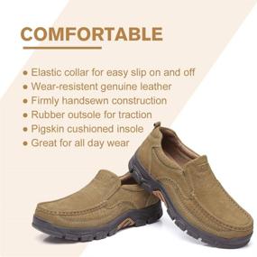 img 3 attached to Premium Comfort: CAMEL CROWN Loafers Leather Men's Shoes - Ideal for Loafers & Slip-Ons