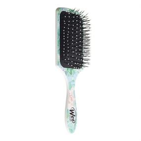 img 3 attached to 🌵 Wet Brush Cactus Flower Paddle Detangler - Heat-Resistant Bristles, Knot Detangling, Blowout Styling, Minimizes Split-Ends & Hair Breakage - All Hair Types, Floral Succulent Prints