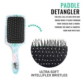 img 1 attached to 🌵 Wet Brush Cactus Flower Paddle Detangler - Heat-Resistant Bristles, Knot Detangling, Blowout Styling, Minimizes Split-Ends & Hair Breakage - All Hair Types, Floral Succulent Prints