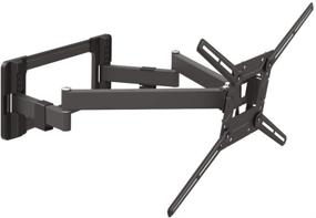 img 4 attached to 📺 Barkan TV Wall Mount, 40-90 inch Dual Arm Full Motion Articulating - Flat/Curved Screen Bracket, Up to 132 lbs, Extra Stable, UL Listed, Fits LED OLED LCD