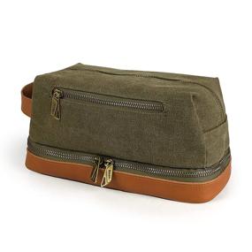 img 1 attached to Беко путешественная косметичка Dopp Kit: Зеленая сумка для бритья и ухода за собой для мужчин и женщин с ручкой для переноски