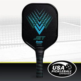 img 1 attached to 🥒 USA Pickleball (USAPA) Approved - Franklin Sports Jet Blue Aluminum Pickleball Paddle Racket