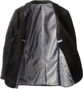 img 1 attached to 🧥 Isaac Mizrahi Boys' Velvet Blazer Jacket, Single-Breasted