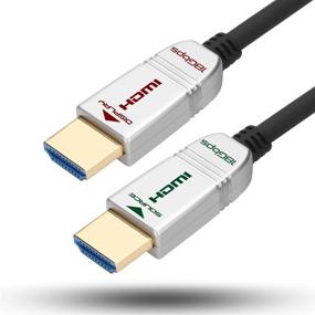 img 4 attached to 🔌 FeizLink Ultra HD Fiber HDMI Cable 75FT - 4K 60Hz, High Speed 18Gbps, HDR, ARC, HDCP2.2, 3D - Slim & Flexible Optical HDMI Cable for HDTV, TV box, Gaming Box, and 4K Projector