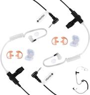 yehteh 3.5mm listen only earpiece - 2 pack | acoustic tube surveillance earphone | receive only headset for two way radios logo