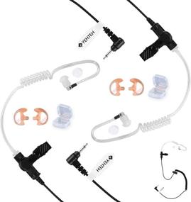 img 4 attached to YEHTEH 3.5mm Listen Only Earpiece - 2 Pack | Acoustic Tube Surveillance Earphone | Receive Only Headset for Two Way Radios