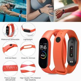 img 2 attached to RUNYUE Straps Bracelet for Xiaomi Mi Band 5 - Soft Silicone Replacement Band | Adjustable Sport Smart Wristband for Xiaomi Mi Band 5 | Soft, Breathable, Sweat Resistant, and Colorful (Pack of 16)
