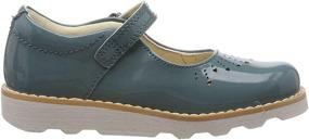 img 4 attached to 👧 Clarks Patent Toddler Girls' Loafers - Stylish & Comfortable Shoes for Flats