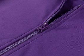 img 1 attached to 👕 ALAVIKING Brushed Athletic Sweatshirts Purple S: Top-Notch Boys' Clothing for Active Days