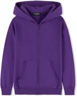 👕 alaviking brushed athletic sweatshirts purple s: top-notch boys' clothing for active days logo