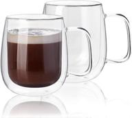 ☕ large glass coffee mugs by kanwone logo