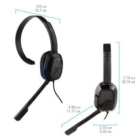 img 3 attached to 🎮 PDP PS4 Afterglow LVL 1 Chat Headset 051-031: Улучшенный опыт коммуникации для геймеров