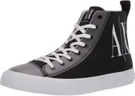 black armani exchange project sneaker - enhanced seo-friendly product title logo