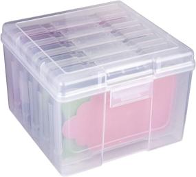 img 3 attached to ArtBin 6947ZZ Large Photo & Craft Organizer Set - 5-Pack, Clear Storage Box with [5] Plastic Cases, 0