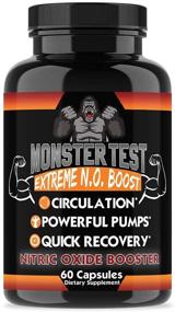 img 3 attached to Angry Supplements Monster Test Nitric Oxide Booster - Extreme N.O 🔥 Boost for Increased Circulation, Powerful Workouts, Quick Recovery & Energy - 2-Pack