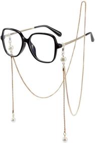 img 4 attached to 👓 Enhance Your Eye Health and Style with ZENOTTIC Blue Light Blocking Glasses, Complete with Stylish Eyeglasses Chain for Women