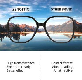 img 1 attached to 👓 Enhance Your Eye Health and Style with ZENOTTIC Blue Light Blocking Glasses, Complete with Stylish Eyeglasses Chain for Women