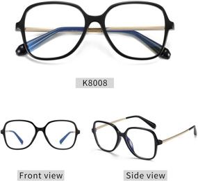 img 3 attached to 👓 Enhance Your Eye Health and Style with ZENOTTIC Blue Light Blocking Glasses, Complete with Stylish Eyeglasses Chain for Women