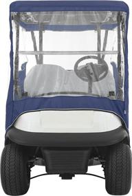 img 1 attached to 🏌️ Enhance Your Golf Cart with the Classic Accessories Fairway Travel Enclosure - Navy, Short Roof