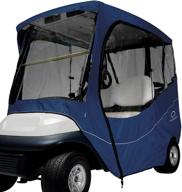 🏌️ enhance your golf cart with the classic accessories fairway travel enclosure - navy, short roof logo