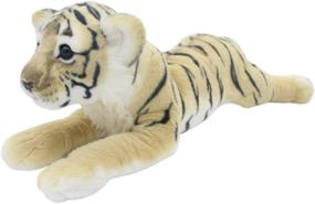 img 2 attached to 🐯 TAGLN Jungle Animals Stuffed Plush Toys: Brown Tiger Leopard Panther Lioness Pillows - 16 Inch Size