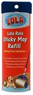 🧹 lola rola sticky mop refill: effortlessly collects dirt, dust & hair | 9" wide roller | includes 30 large adhesive sheets | ideal for pet owners & various surfaces logo