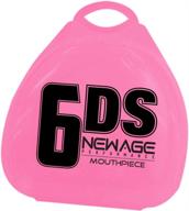 😷 new age performance 6ds sports and fitness weight-lifting mouthguard - lower jaw - no-contact design - includes case - pink logo