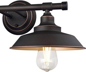 img 1 attached to 💡 Westinghouse Lighting 6354800 Iron Hill Two Light Wall Fixture: Elegant Oil Rubbed Bronze/Bronze Indoor Lighting Solution