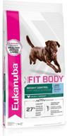 🐶 optimal weight management: eukanuba fit body large breed dry dog food, 30 lb logo