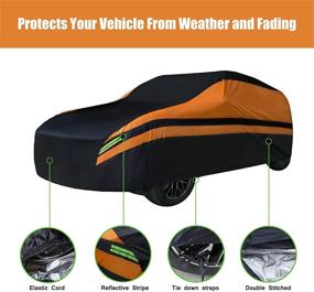 img 3 attached to 🚗 TEEZ SUV Car Cover: Waterproof, Windproof & Scratch Resistant Protection (182-190" Universal Fit)