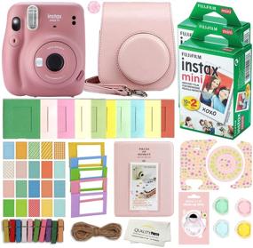 img 4 attached to Complete Fujifilm Instax Mini 11 Instant Camera Bundle: 40 Fuji Films, Case, Stickers, Frames, Photo Album, and More!