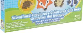 img 1 attached to 🦔 Woodland Creatures Animal Perler Beads Pattern Crafts for Kids - 4004 Pieces