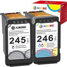 img 4 attached to 🖨️ AIMINIE Remanufactured Ink Cartridge | Canon PG-245 CL-246 Replacement | Pixma TR4522 MG2922 MG3022 Printers | 2 Pack