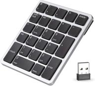 💻 havit wireless number pad: portable mini 26-key numeric keypad for laptop/desktop, pc, surface pro - rechargeable and ergonomic design! logo