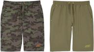 eddie bauer hybrid shorts for boys - 2-pack logo