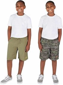 img 3 attached to Eddie Bauer Hybrid Shorts for Boys - 2-Pack