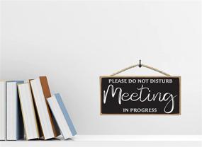 img 1 attached to 🚪 Discreet Meeting Progress Door Sign - Retail Store F&E
