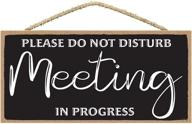 🚪 discreet meeting progress door sign - retail store f&e logo
