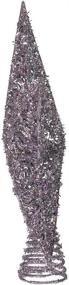 img 2 attached to 🌟 Shining Bright: Kurt Adler 12-Inch Silver Glitter Star Treetop - Enhance Your Christmas Tree with Sparkling Elegance!