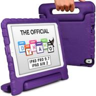 👧 cooper dynamo rugged kids case for ipad pro 9.7 and ipad air 2 - child proof protective cover, stand, handle (purple) logo