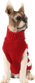 img 3 attached to 🦌 Quirky BOBIBI Pet Cartoon Reindeer Christmas Dog Sweater: Stylish Winter Knitwear for Cozy and Warm Pets