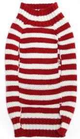 img 2 attached to 🧥 MaruPet Ribbed Two-Leg Sweater with Turtleneck for New Year, Halloween, Christmas - Striped Elk Print Cotton Vest Top for Teddy, Chihuahua, Shih Tzu, Yorkshire Terriers, Golden Retriever