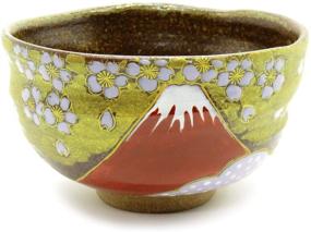 img 4 attached to Japanese Matcha Bowl Gold Kutani Kitchen & Dining and Coffee, Tea & Espresso
