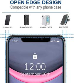 img 1 attached to 📱Защитное стекло Arae для iPhone XR/11, HD-покрытие, антицарапающее, 6,1 дюйма, 3 штуки - совместимо с большинством чехлов