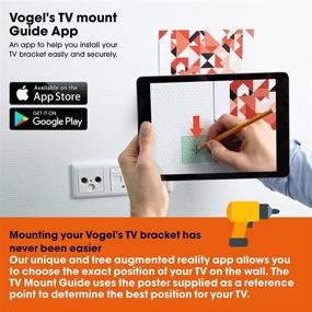 img 1 attached to 📺 Vogel's Wall 3245 TV Wall Mount: Full-Motion, 32-55 inch TVs, Max. 44 lbs (20 kg), 180º Swivel, Tiltable, VESA 400x400