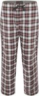 🏕️ hanes ultimate flannel buffalo x large men's sleep & lounge wear: superior comfort for a cozy night's rest logo