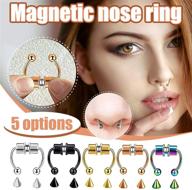 asistuks horseshoe magnetic stainless non pierced women's jewelry logo